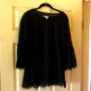 Black lace top